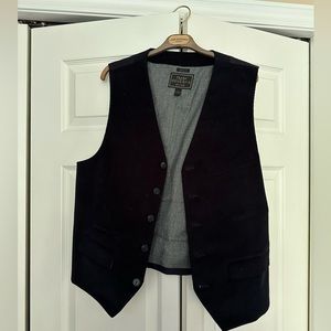 Black Corduroy Vest
